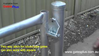 Gate Latch 2 way for round pipe and square [upl. by Emeric]