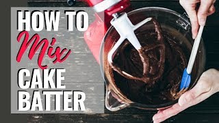 How to Mix Cake Batter A Real Time Video [upl. by Gertrud]