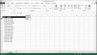 How to Sort a Name List by Same Names in MS Excel  Using Excel amp Spreadsheets [upl. by Amrak]