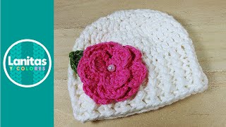 Cómo tejer un gorrito para bebé a crochet paso a paso [upl. by Marice]