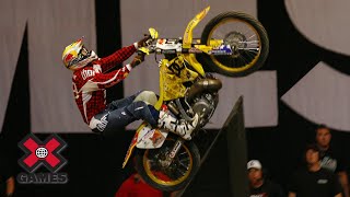 Travis Pastrana lands first double backflip in Moto X history 2006  ESPN Archives [upl. by Patti]