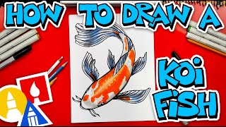 How To Draw A Koi Fish [upl. by Eelrebma264]