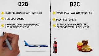 MBA 101 Marketing B2B vs B2C Marketing [upl. by Eillor]