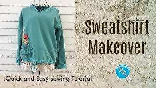 Quick and Easy Sweatshirt Makeover [upl. by Jodie]