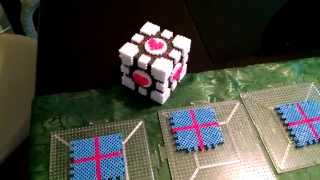 3D Perler Bead Companion Cube Tutorial Part 1 [upl. by Aillicec]