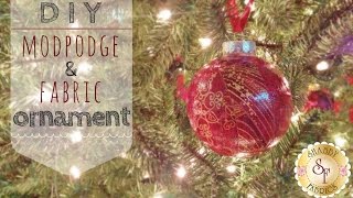 DIY ModPodge and Fabric Ornaments  with Jennifer Bosworth of Shabby Fabrics [upl. by Ahsenik]