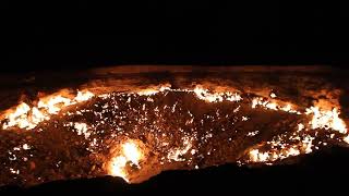 DOOR TO HELL IN TURKMENISTAN DARVAZA GAS CRATER [upl. by Arenat997]