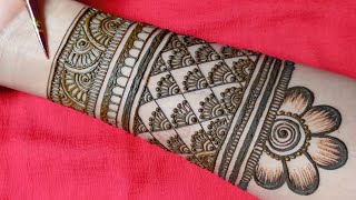 Simple Bridal Mehndi Design Latest 2021  Try this Wedding special mehandi [upl. by Nodababus]