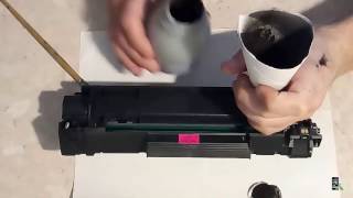 Быстрая заправка картриджа CB435A для принтера HP LaserJet P1005 [upl. by Lilllie661]