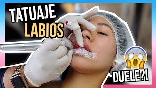 Micropigmentacion de labios 👄 Tatuaje de Labios Duele Lo Recomiendo [upl. by Aziaf]