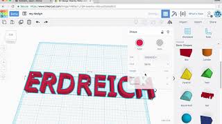 How to use the text tool in Tinkercad [upl. by Erna]