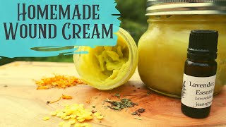 How To Make Your Own Homemade Ointment for Wounds  Natural Neosporin Healing Salve Alternative [upl. by Ahsyla]