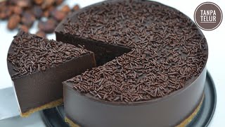 Kue Coklat Termudah Tanpa Telur Takaran Sendok Tanpa Oven Tanpa Kukus  Chocolate Dessert [upl. by Sidoeht]