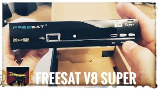 Freesat V8 Super 1080P Full HD DVBS2  Unboxing amp Demo [upl. by Welcher]