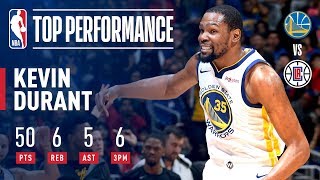 Kevin Durants EPIC 50 PointPerformance In Game 6  April 26 2019 [upl. by Nylazor]