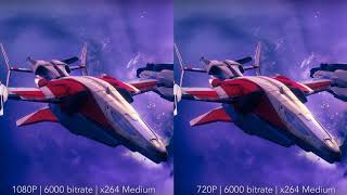 1080p VS 720p  6k Bitrate  x264 Medium comparison  OBS and Twitch bitrate comparison [upl. by Ahusoj95]