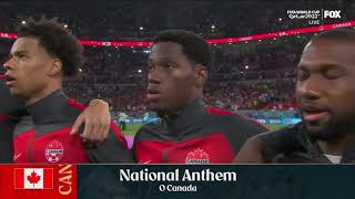 Canadian National Anthem at World Cup 2022 [upl. by Eylrahc]