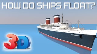 How do ships float 3D Animation [upl. by Drooff]