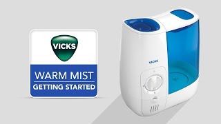 Vicks Warm Mist Humidifier VWM845  Getting Started [upl. by Aimahc185]