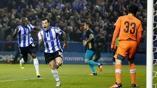 GOAL HIGHLIGHTS Sheffield Wednesday 3 Arsenal 0  Capital One Cup [upl. by Gannie]