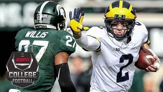 No 6 Michigan Wolverines defeat No 24 Michigan State Spartans 217  NCAA Football Highlights [upl. by Tini]