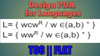 45 Deterministic And Non Deterministic Push Down Automata with Examples Difference  PDA [upl. by Angelica]