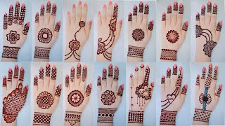 Top 50 mehndi designs karwachauth gol tikki amp tricks mehandi designs backhandArabic henna mehndi [upl. by Ahseila]