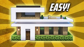 Minecraft How To Build A Small Modern House Tutorial 33 [upl. by Eenor]