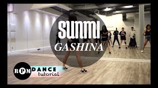 Sunmi quotGashinaquot Dance Tutorial Prechorus Chorus [upl. by Tracie]