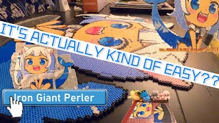 MY MOST REQUESTED TUTORIAL How To IRON Large Perler Projects [upl. by Lawan924]