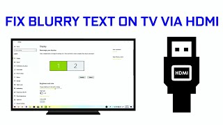 HDMI PC To TV Fix Grain Fuzzy Text [upl. by Alberik]