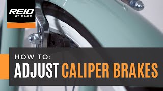 HOW TO Adjust Caliper Brakes [upl. by Anikat294]