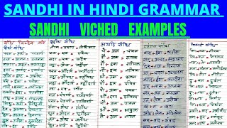 Sandhi संधि । Sandhi Viched । Sandhi Vichchhed Karen । संधि विच्छेद कैसे करें । Sandhi Examples [upl. by Saint]