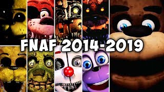 All 170 FNAF JUMPSCARES 20142019  FNAF 1 2 3 4 SL PS UCN VR [upl. by Niloc899]