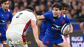 Rugby Six Nations Championship 2022 highlights France v England  NBC Sports [upl. by Mayor]