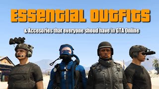 GTA V Online Essential outfits amp Accessories that everyone should have [upl. by Cord]