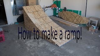 DIY how to build a wooden BMXMTBbike ramp [upl. by Oivat]