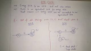 DFA and NFA Automata Examples  NFA vs DFA difference in Theory of Computation  Compiler Design [upl. by Sherrard]