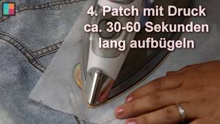 Aufbügeln von Patches  Anleitung  catchthepatchde [upl. by Inaj]