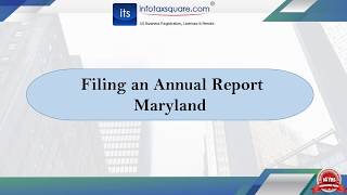 Filing an Annual Report Maryland [upl. by Yate]