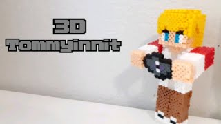 3D Perler Bead Tommyinnit FULL TUTORIAL [upl. by Fuhrman]