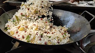 Authentic Sabudana Khichdi  Maharashtrian Breakfast Dish  Indian Street Food [upl. by Pavia216]