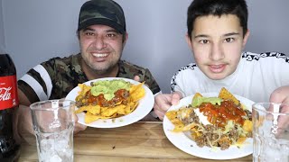 ASMR CRUNCHY HOMEMADE NACHOS W AVCI ASMR [upl. by Nuhsed]