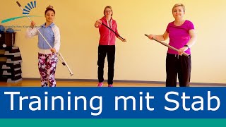 Ambulante Rehabilitation Training mit Stab [upl. by Ralyks]