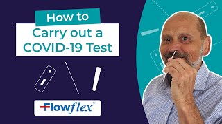 How to use the Flowflex Lateral Flow Test  The Easiest COVID19 Test [upl. by Sanoy]