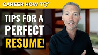 Resume Tips 3 Steps to a Perfect Resume [upl. by Ledua]