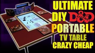 Cheap DIY Gaming TV Table THATS PORTABLE [upl. by Maccarone]