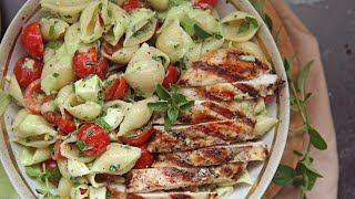 Caprese Chicken Pasta Salad [upl. by Irrehc855]