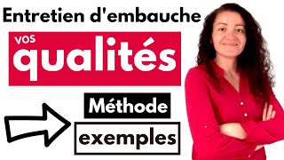 Quelles sont vos qualités réponse  exemples [upl. by Oryaj]