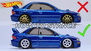 The Secret of STANCING your Hot Wheels Car [upl. by Ap]